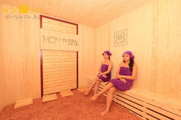voucher tặng 3 buổi xông hơi + 1 buổi massage