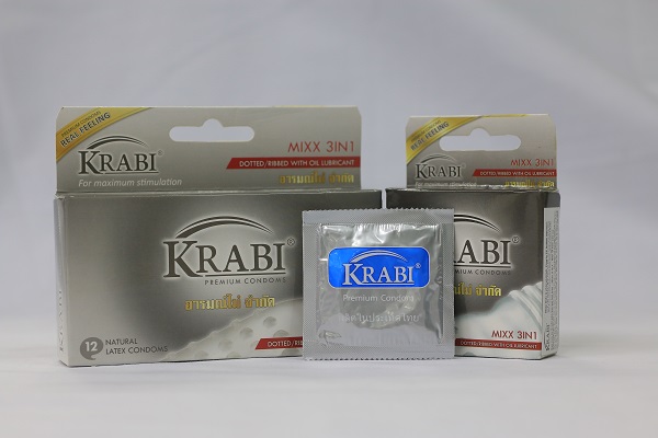 Đốt cháy cuộc yêu với bao cao su gân – gai – gel bôi trơn Krabi