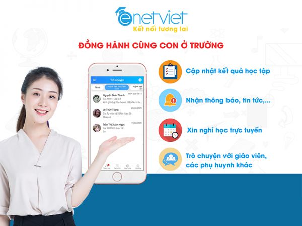eNetViet - Phần mềm liên lạc nhà trường gia đình giúp xây dựng cộng đồng giáo dục gắn kết