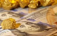 Giá vàng tiếp tục tăng, USD giảm nhẹ