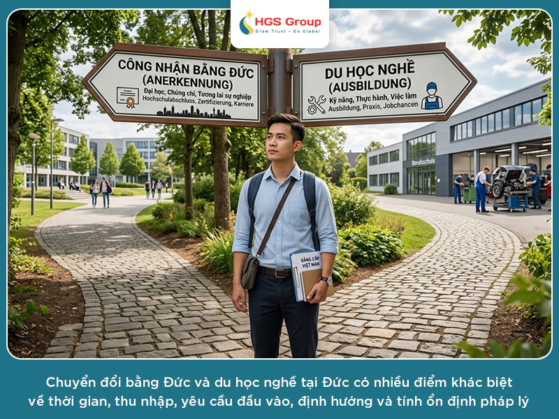 Chuyển đổi bằng Đức hay du học nghề: Đâu là lựa chọn phù hợp?