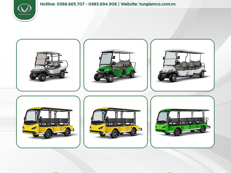 Các dòng xe điện sân golf