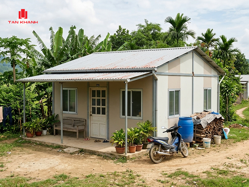 Mẫu nhà tiền chế nông thôn: Xu hướng xây dựng linh hoạt và tiết kiệm chi phí