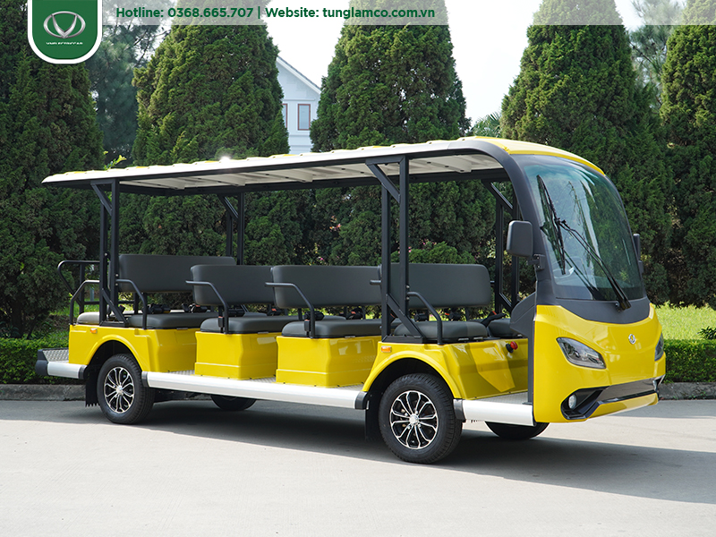 Đánh giá VNECAR D-G14: Mẫu xe điện du lịch 14 chỗ phù hợp cho resort, khu công nghiệp và khu du lịch