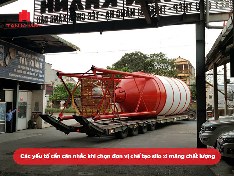 Mua silo xi măng cho trạm bê tông: Chọn Tân Khánh Steel