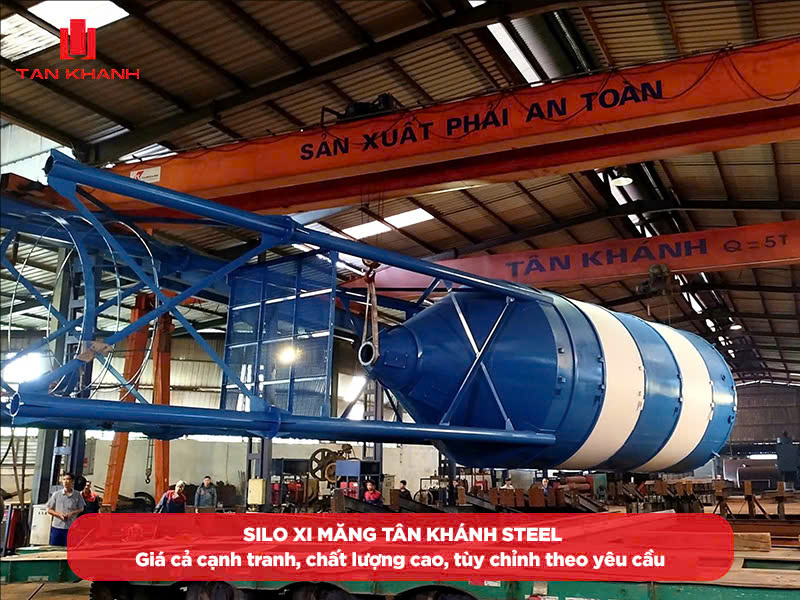 Mua silo xi măng cho trạm bê tông: Chọn Tân Khánh Steel